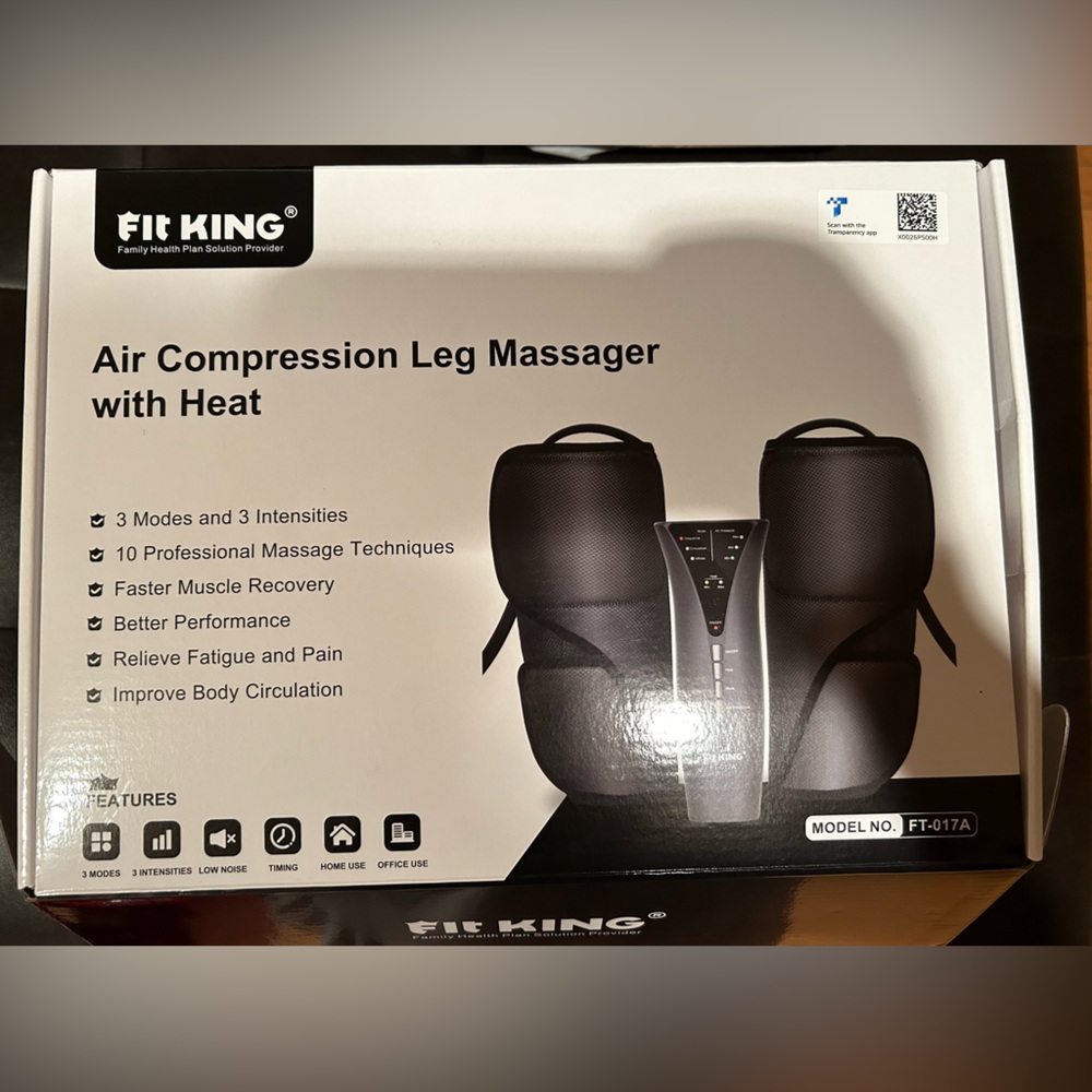 Fit King Leg and Calf Massager Black —New in Box